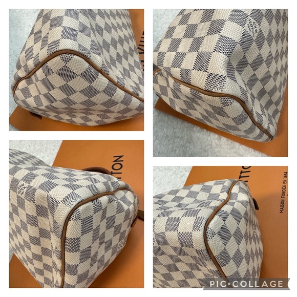 🔥✨Authentic💎✨Louis Vuitton Speedy 30 Damier Azur - Picture 7 of 16